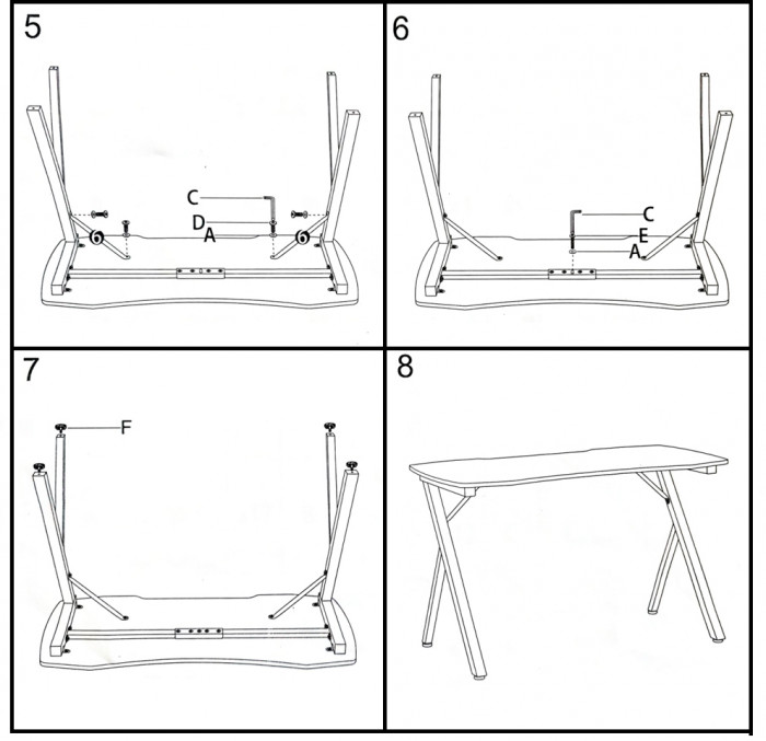 Игровой стол Мебель--24 GT-2310, цвет белый, ШхГхВ 120х60х73 см., столешница МДФ 15 мм.(регулировка высоты: 72,5 - 73,5 см.), макс. нагрузка 100 кг.