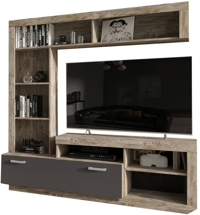 Ангара Центральная секция (Дуб Сонома / белый)