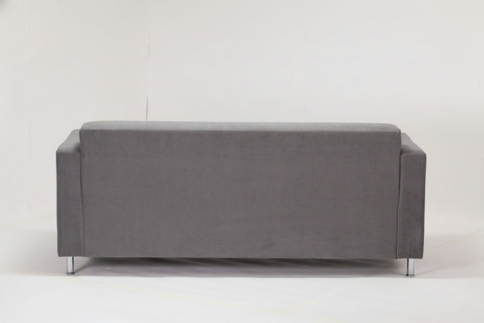 Диван прямой Томи, 200 см, велюр, серый графит