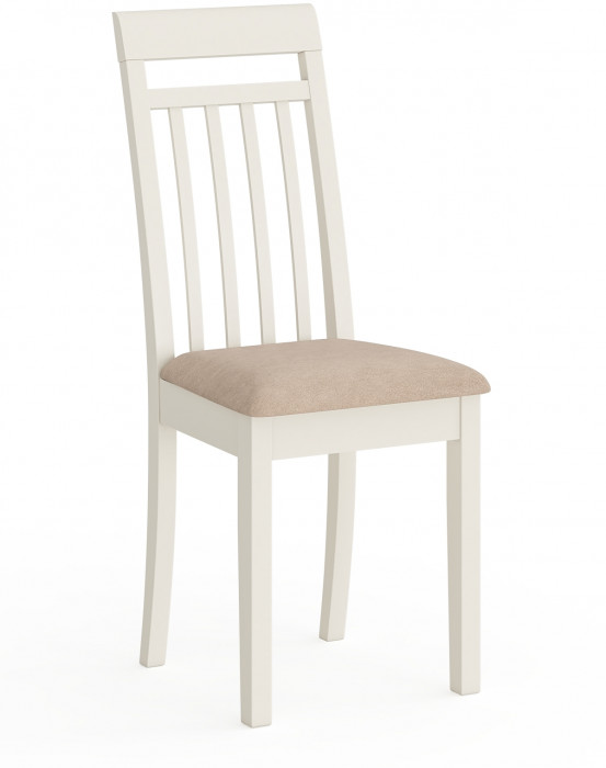 Стул Мебель--24 разборный Гольф-11, цвет слоновая кость, обивка ткань велюр бежевый 05, ШхГхВ 40х40х100 см., от пола до верха сиденья 47 см.