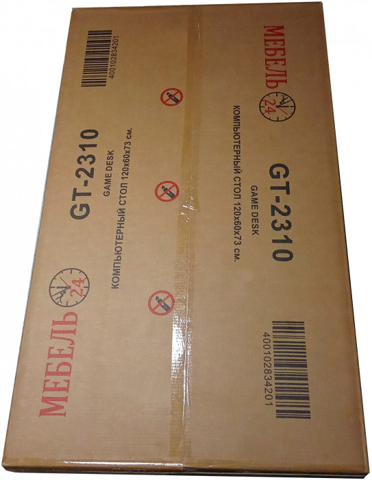 Игровой стол Мебель--24 GT-2310, цвет чёрный, ШхГхВ 120х60х73 см., столешница МДФ 15 мм.(регулировка высоты: 72,5 - 73,5 см.), макс. нагрузка 100 кг.