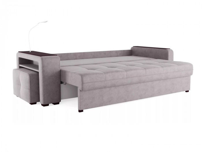 Диван Smart 4 пуф слева Б4-3т-Б3 СК Велюр Кашемир 890