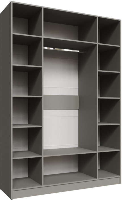 Шкаф Мадрид (1,6) без зеркала, Камень серый