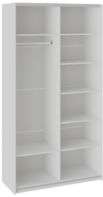 Траст СШК 2.120.60-11.11 Шкаф-купе 2-х дверный (1200x580x2300) (Белый снег,Белый снег/Белый снег)