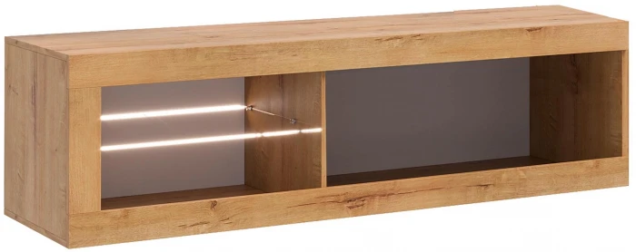 Прага Модульная Гостиная, вариант №5, Дуб Вотан/Черный глянец