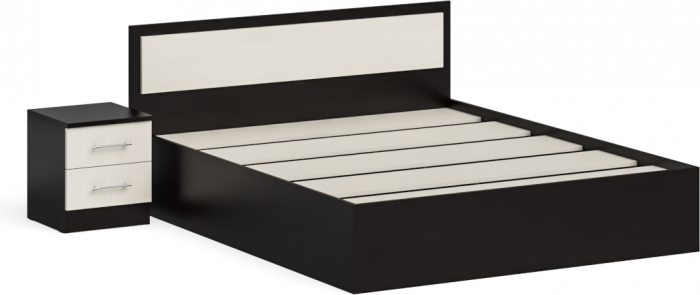 Фиеста Кровать 1600 + тумба, венге/дуб лоредо