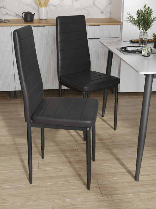 Два стула Мебель--24 A-117, чёрный