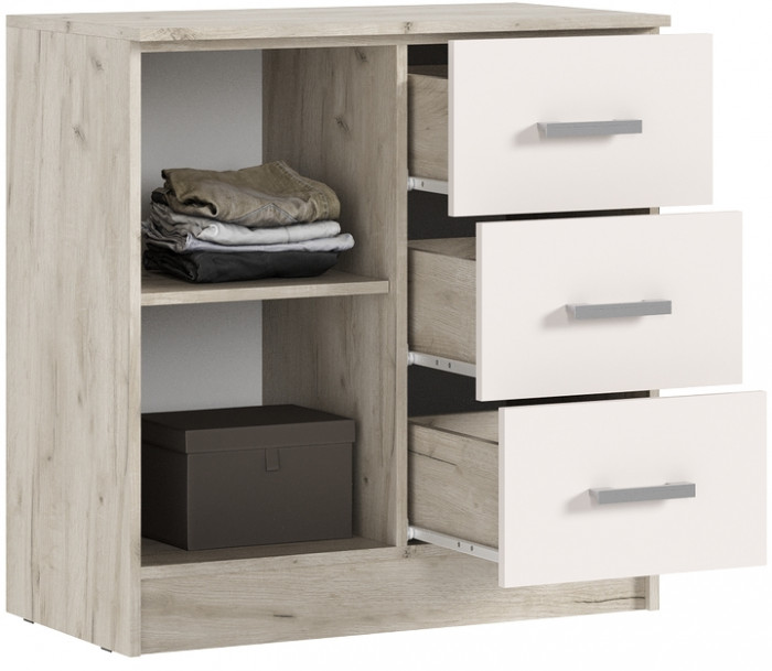 Модульная спальня Бася, Крафт серый/Кашемир