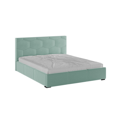 Манука Кровать интерьерная 160 мятный, ортопед
