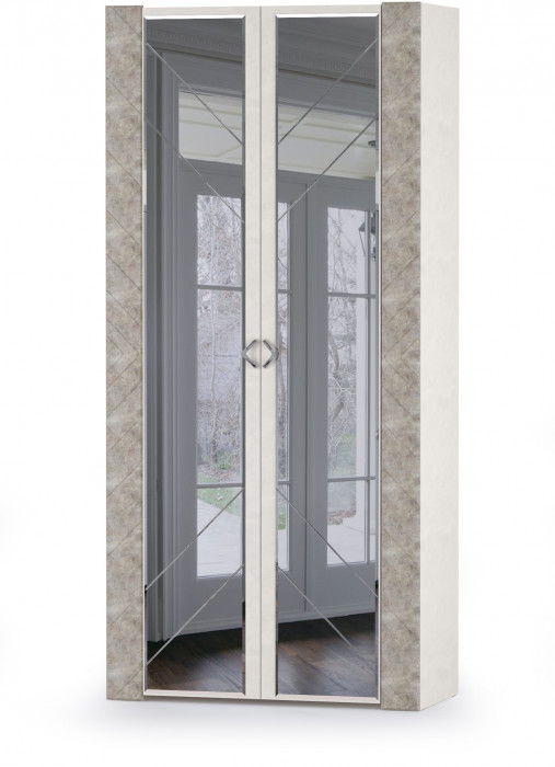 Амели Набор шкафов 3 08.49 + 13.133 + 08.49, цвет шёлковый камень/бетон чикаго беж, ШхГхВ 194,8х51,3х230 см.