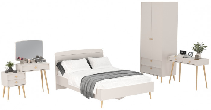 Афина Спальня 08-1400, кашемир серый