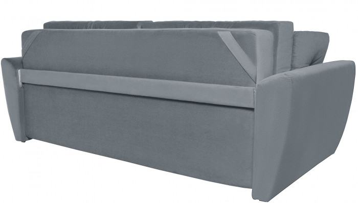 Диван-кровать Амстердам Люкс, 150х195, еврокнижка, независимый пружинный блок, велюр, серый