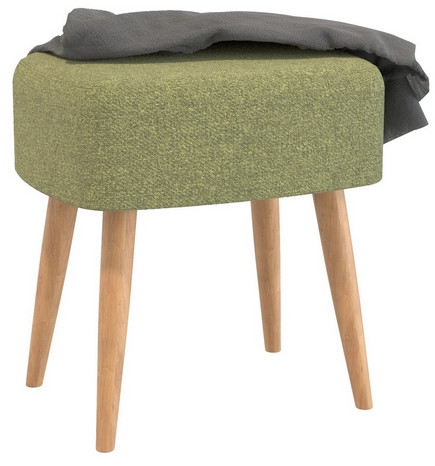 Банкетка 6-5135ТКШзел Полли, ткань зелёная