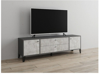 Тумба ТВ Парус-10 графит/мальта