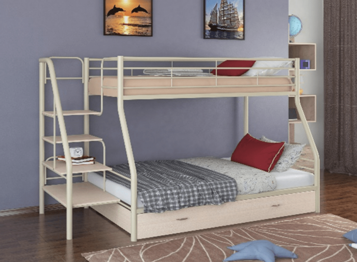 Двухъярусная кровать Толедо-1Я (Серый)