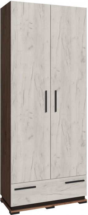 Модена Прихожая, композиция 3, Дуб крафт табачный/Дуб белый/Венге