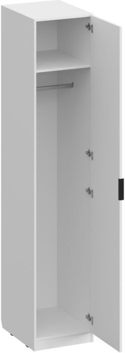 Шкаф-пенал с зеркалом ШК-4124, Белый