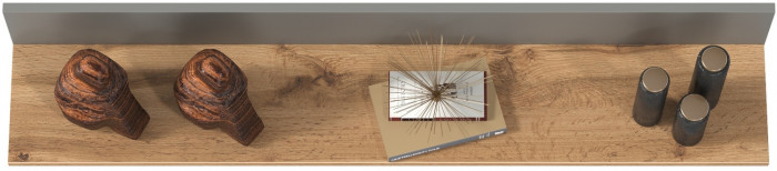 Остин 16.484 Полка, серый графит/дуб крафт золотой