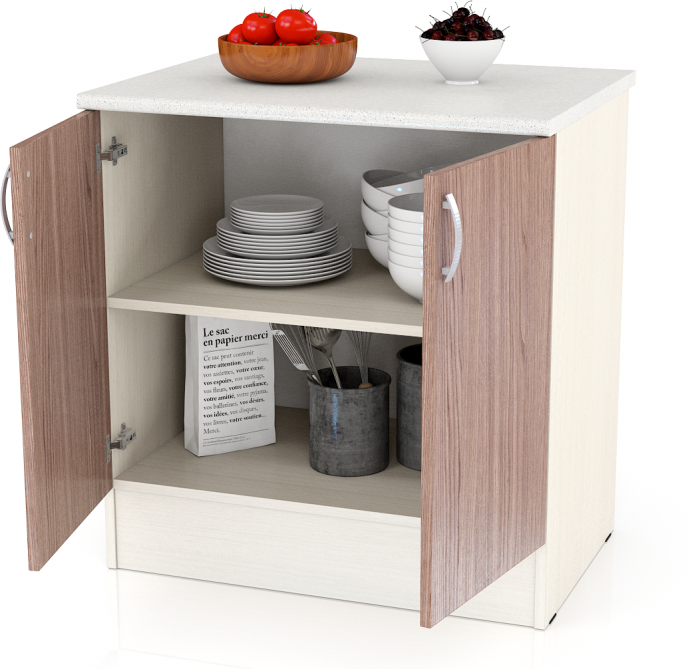 Кухня Мери ШН800 Стол 80 см., дуб/ясень шимо тёмный