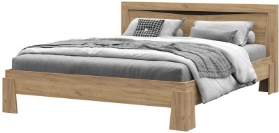 Спальня &quot;Паола&quot; КР 702 (1500х844х2120 мм) с ортопедом дуб крафт золото