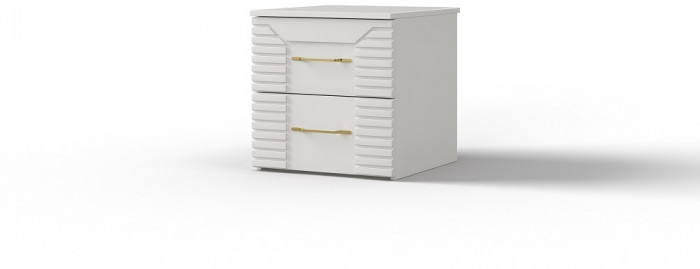 Модульная спальня "Карлин" - Белый текстурный/Корунд джелато