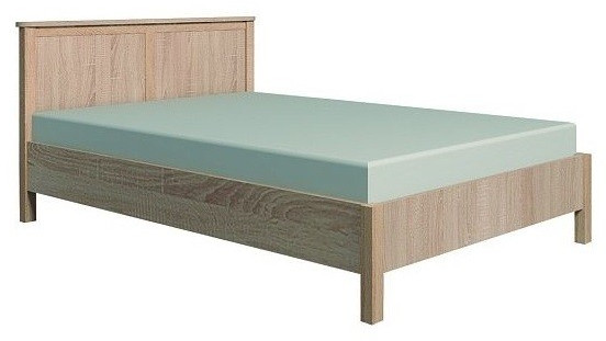 Кровать с ортопедическим основанием (металл) Sherlock 44 120х200, дуб сонома