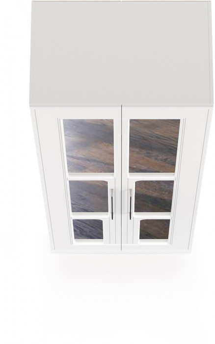 Валенсия Спальня 13.329 Шкаф для одежды, цвет ЛДСП белый шагрень/МДФ белый шагрень, ШхГхВ 84х54,2х225,3 см.