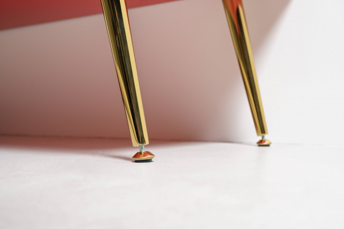 Кармин Комод-тумба 16.230.03 + Кармин Комод-тумба 16.230.03, цвет красный/белый, ШхГхВ 230,6х42,6х93,2 см., фасады с рисунком Бразильские домики