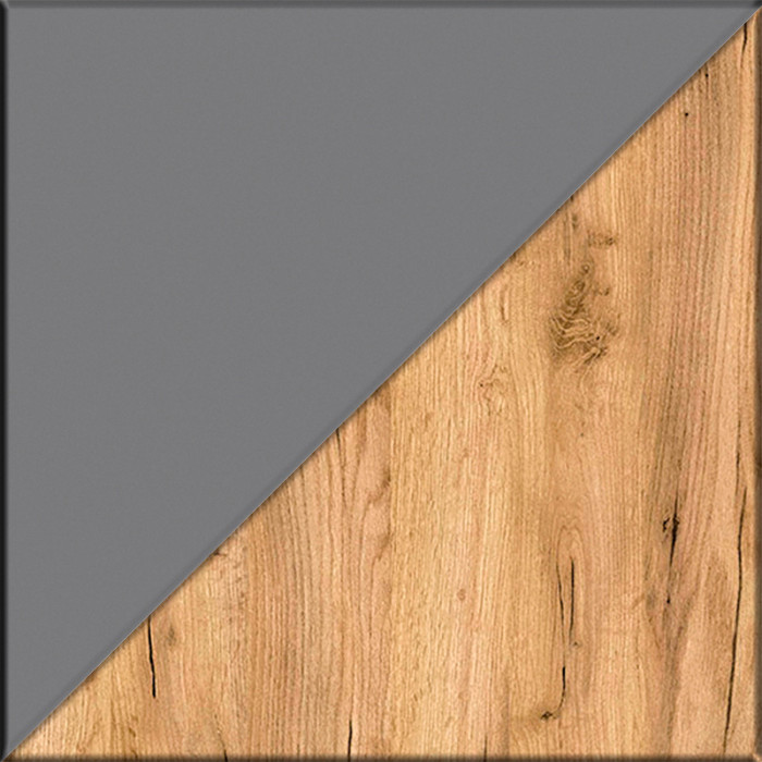 Остин 16.221 Комод + 16.221 Комод, цвет белый шагрень/серый графит/дуб крафт золотой, ШхГхВ 240х41,9х99,3 см., универсальная сборка