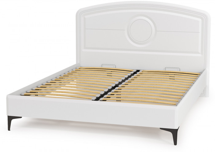 Валенсия Спальня 11.36.01 Кровать + ортопед, ЛДСП белый шагрень/МДФ белый шагрень