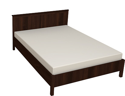 Кровать с ортопедическим основанием (металл) Sherlock 44 120х200, орех