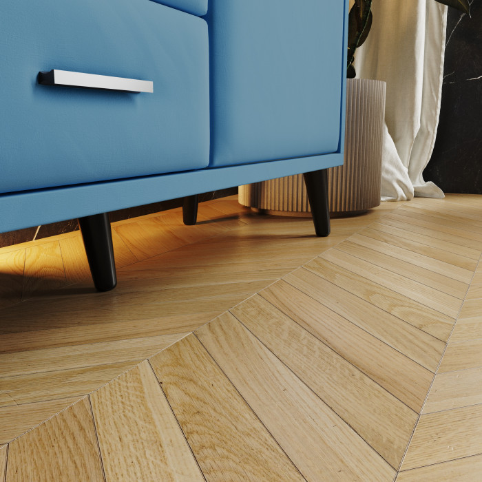 Тумба ТВ интерьерная 2,0 Пай светло-голубой/мдф дуб канадский