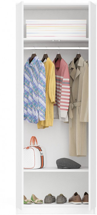 Мори Шкаф МШ800.1, цвет белый, ШхГхВ 80,4х50,4х209,6 см.