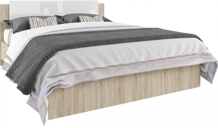 Модульная спальня Софи, композиция 4, Белый глянец/Дуб Сонома