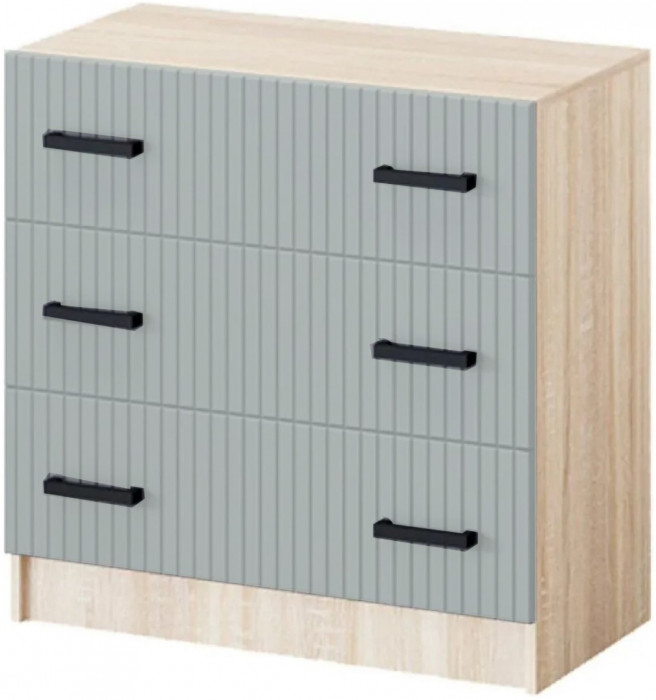 Модульная спальня Карина-6 МДФ, композиция 2 (Фисташка, Дуб Сонома)