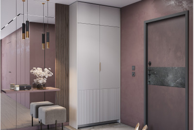 Шкаф 2-х створчатый "Пандора" ШК-04 Кашемир/МФ03 с антресолью