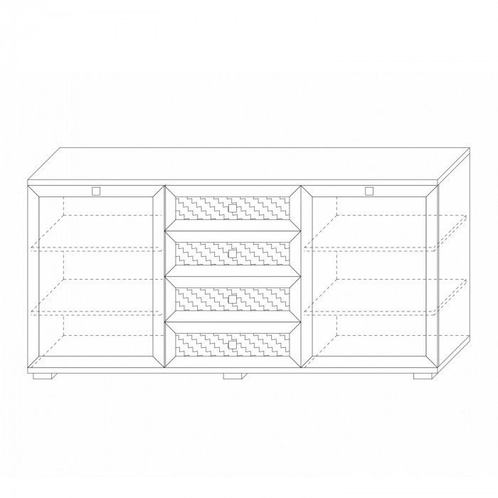 Комодино (фасады глухие) Парма Нео