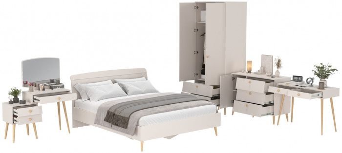 Афина Спальня 09-1600, кашемир серый