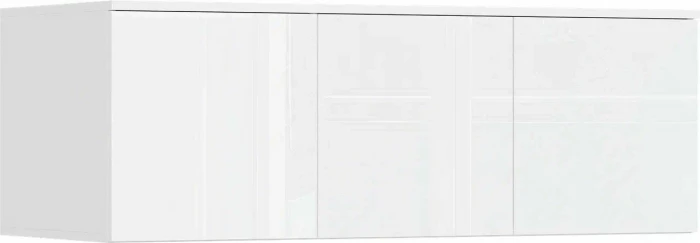 Норд Композиция Шкафов с антресолями + Терминал, Белый глянец/Белый