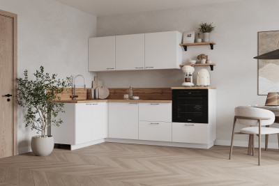 КГ Угловой 1500х2400 (без пм) , Белый софт матовый  Арника РМ