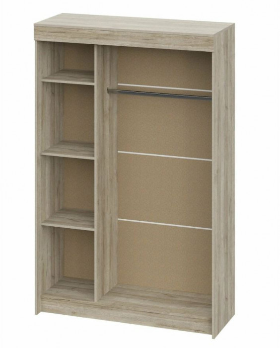 шкаф-купе Бассо дуб крафт серый/дуб крафт серый