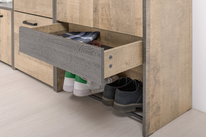 Трувор Прихожая 243, дуб гранж песочный/интра