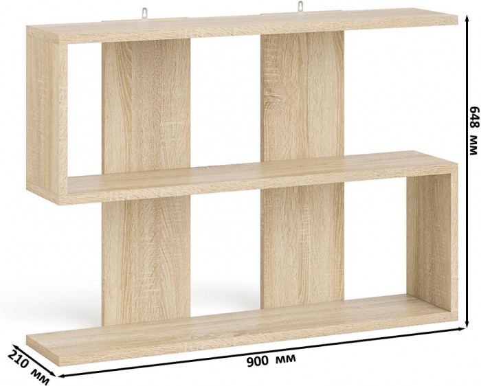 Мори компьютерный стол МС-1 левый + Пенал МШ400.1 + Полка 900, дуб сонома/белый