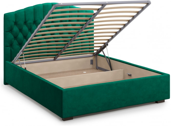 Кровать Lugano 180 с подъемным механизмом, Velutto 33