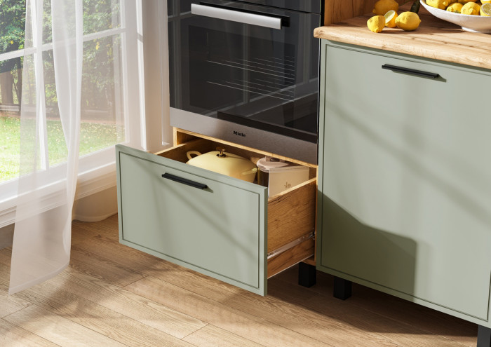 Модульная кухня Бьянка 3,0/1080м, Крафт золотой/Олива софт