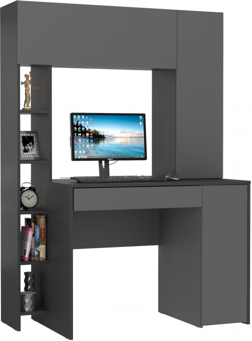 компьютерный стол Комфорт 12.71, антрацит/тёмно-серый