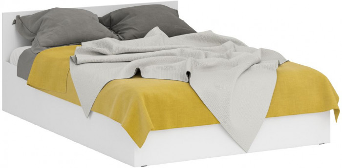 Кровать 1400 + Шкаф 2-х створчатый Стандарт, белый