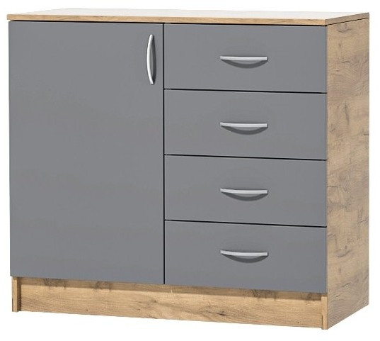 Кэт-7 Комод 1 створка, ящики (Венге / Белфорт)