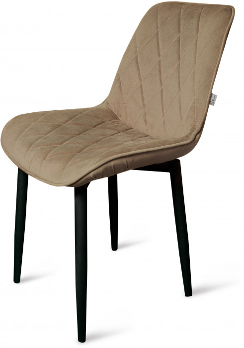 Стул "Оскар" черный матовый Томми 03 капучино