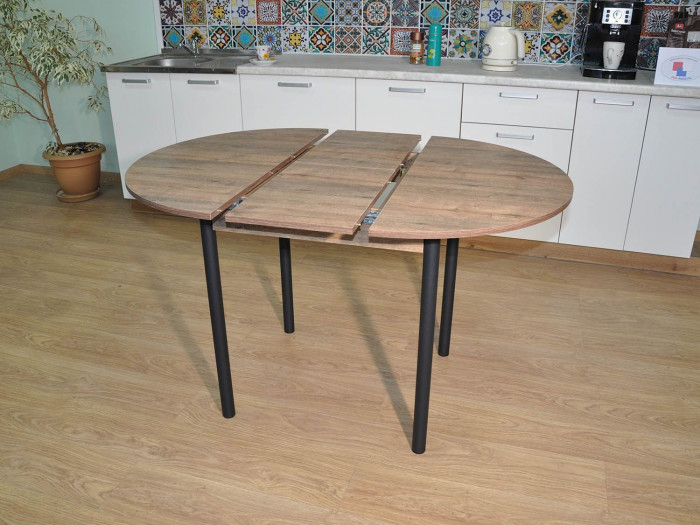 Обеденная группа Ника / Стул Х 4 шт. / Дуб Веллингтон/черный / бид 01